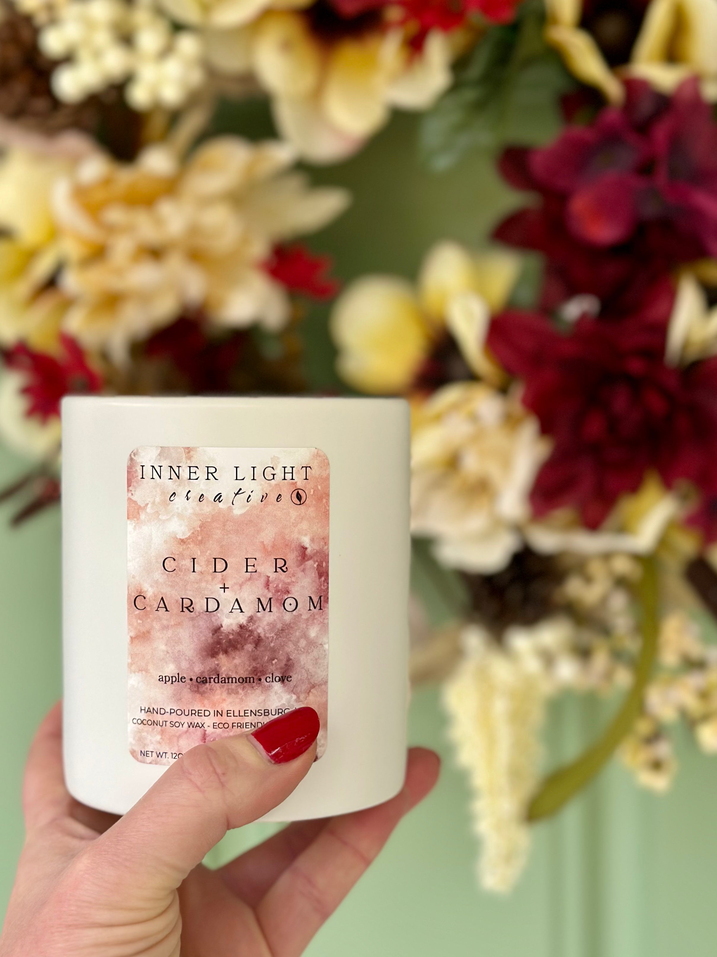 Cider + Cardamom | 12oz Hand-Poured Coconut Soy Wax Candle