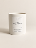 Pear + Mandarin Peel coconut soy candle by Inner Light Creative