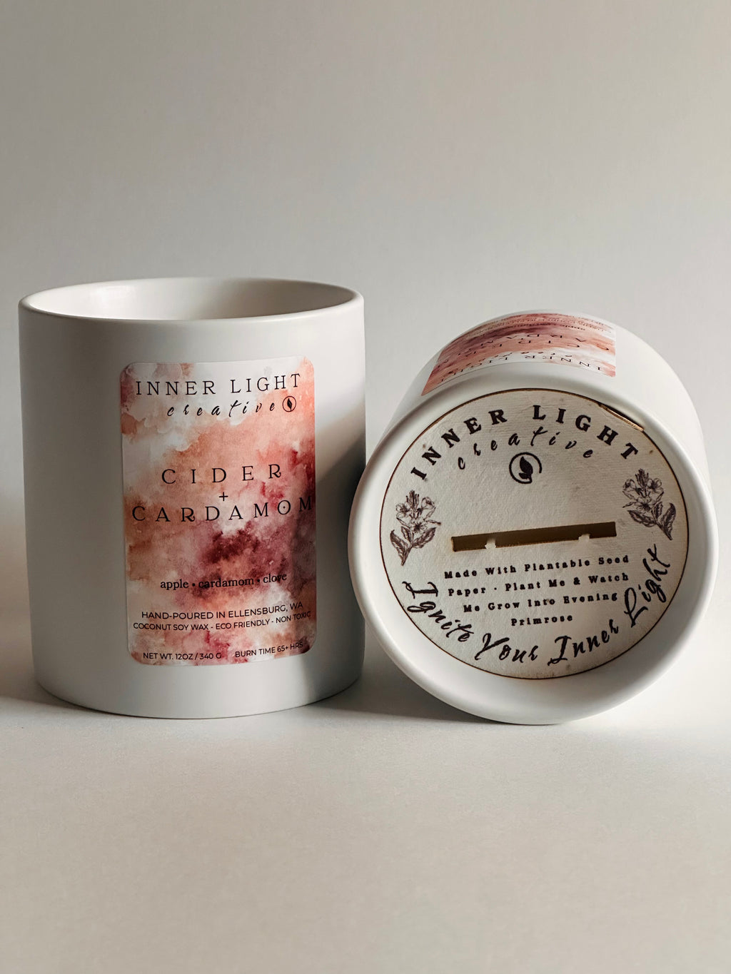 Cider + Cardamom | 12oz Hand-Poured Coconut Soy Wax Candle