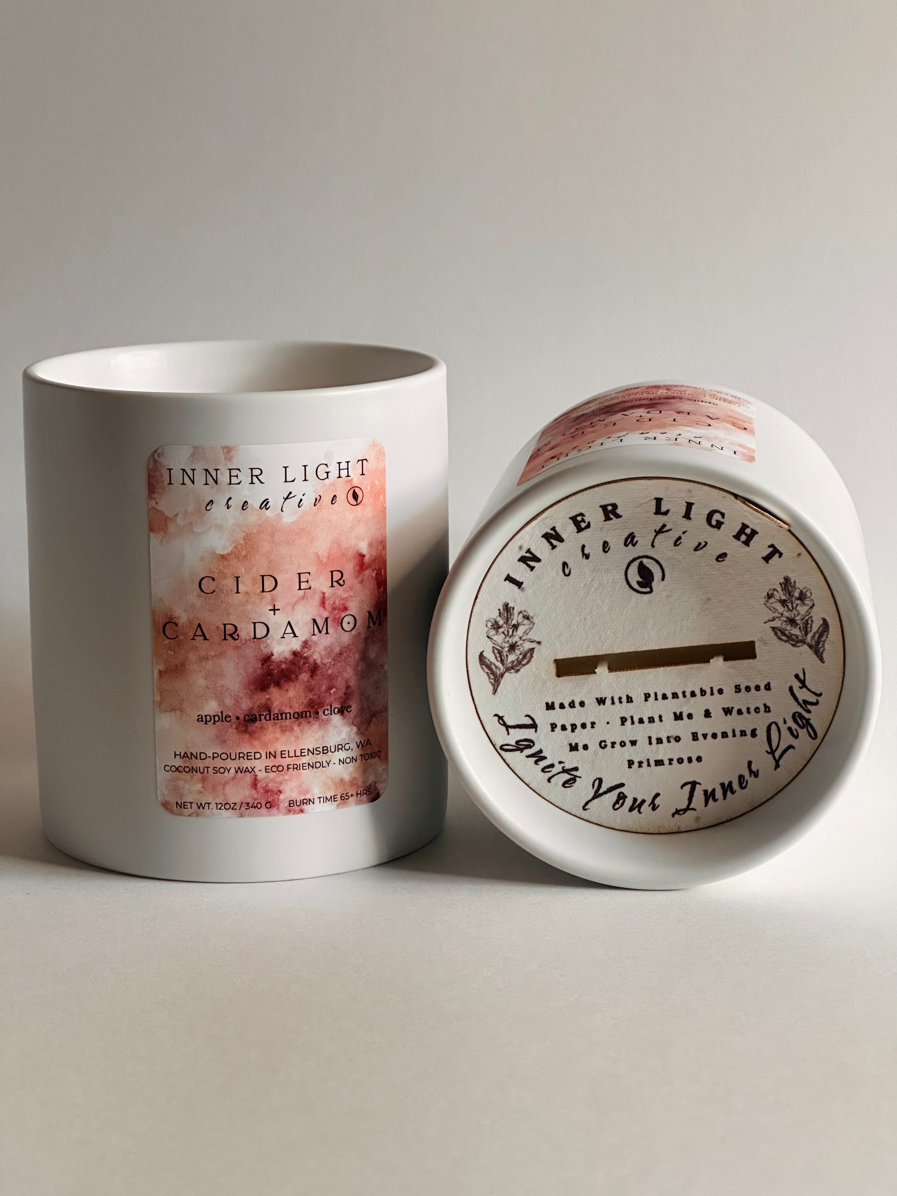 Cider + Cardamom | 12oz Hand-Poured Coconut Soy Wax Candle