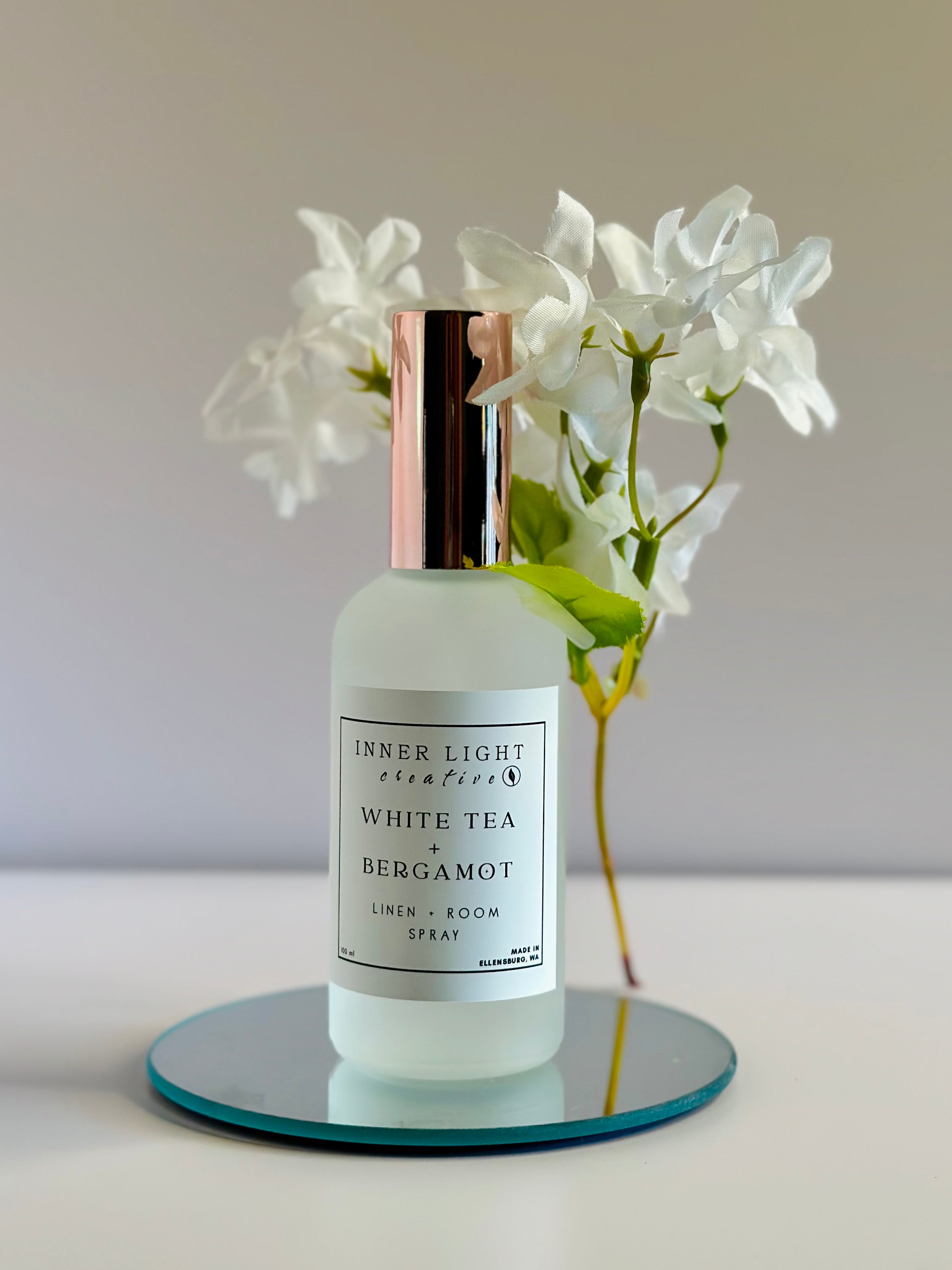 White Tea + Bergamot Linen + Room Spray 100mL