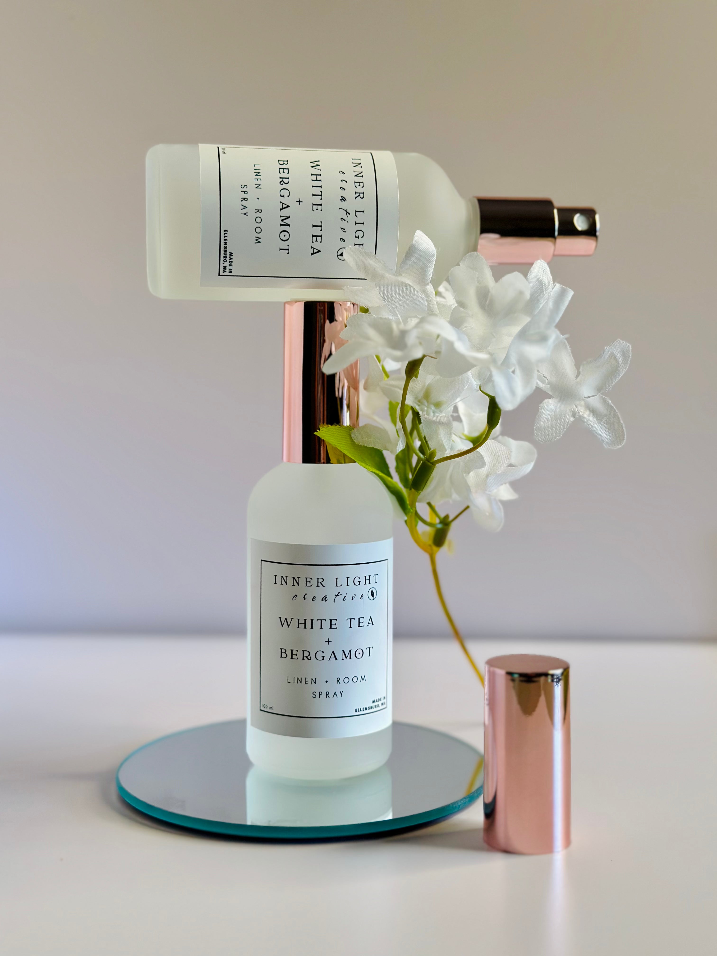 White Tea + Bergamot Linen + Room Spray 100mL